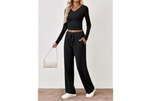 Women's 2 Piece Lounge Set - Sweatsuit for Business Casual, Work From Home & Cozy Outfits