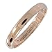 MJ 3mm Thin Rose Gold Plated Ring Tungsten Carbide Wedding Band