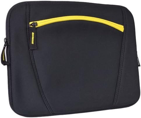 Neoprene Sleeve Cover with Pocket for Asus Vivobook E200 11.6-inch Laptop (Yellow)