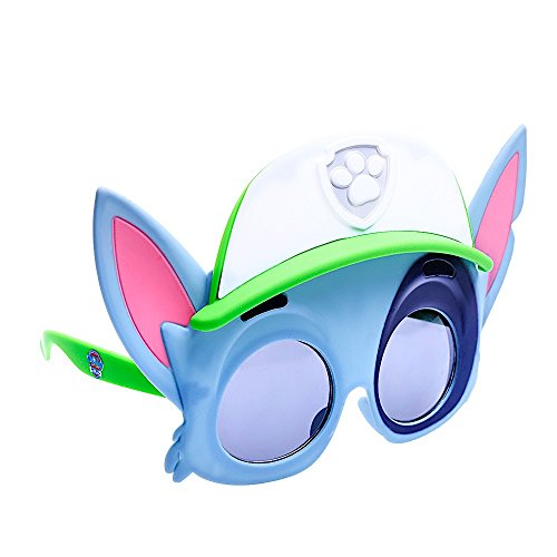 Sun-Staches SG3006 Paw Patrol Rocky Costume Sunglasses, Party Favors UV400, Blue, Pink, Green, White