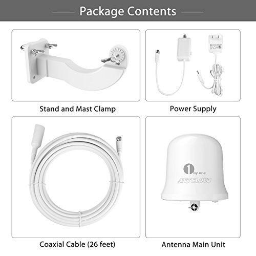 1byone-Antcloud-Outdoor-TV-Antenna-with-Omni-directional-360-Degree-Reception-Amplified-75-Miles-IndoorAtticOutdoorRV-Digital-TV-Antenna-for-FMVHFUHF-Anti-UV-Coating-26ft-Coaxial-Cable-White