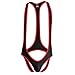 YUFEIDA Men's Jockstrap Leotard Underwear Jumpsuits Wrestling Singlet Bodysuit(Black L)