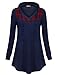 MCKOL Women's Plaid Pullover Sweatshirts Casual Long Sleeve V Neck Tunic Hoodies