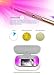 easycare Portable Multiuse UV Sterilizer Multifunctional Cell Phone Sterilizer Smartphone Sanitizer Cell Phone Cleaner, Cell Phone Aroma SPA House for Phone, Watch and Jewelry (White)