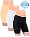 Sexy Basics Women's Cotton Stretch Active Slip Shorts | 3 Pack & 6 Pack Boy Short Boxer Briefs