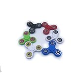 Fidget Hand Spinner 2 Pack/3Pack/5Pack/6Pack Toy,Fingertip Gyroscope High Speed Decompression Focus Triangle Gift for Children Adults(black+red+white+blue+green+white)