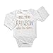 Winzik Newborn Infant Baby Boys Girls Outfits I'm The Rainbow Letters Print Romper Jumpsuit Clothes T-shirt (0-6 months)