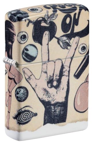 Zippo Sturmfeuerzeug - Tattoo Art, 540°, Color Image - Nachfüllbar - Wiederverwendbar - Windfestes Design - Geschenkbox - Made in USA