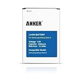 Anker 3200mAh Li-ion Battery for Samsung Galaxy NOTE 3 III, N9000, N9005 LTE, AT&T N900A, Verizon N900V, Sprint N900P, T-Mobile N900T, with NFC Compatibility [18-Month Warranty]