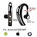 Bluetooth Headset, Sunay Wireless Bluetooth Earpieces Headphones with Microphone Lightweight and Noise Reduction Earphones/Earbuds Handsfree For Smartphone and Driving,Running-Black