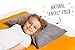 The Shrunks Natural Fibre, Water-Proof Toddler Pillow and Cover, Grey