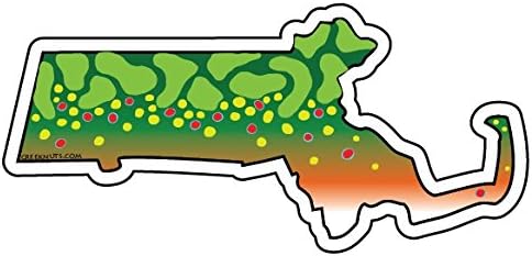 Massachusetts Brook Trout Sticker Decal
