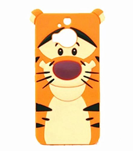 HTC One M9 Plus Case HTC One M9 Plus Silicone Case,Bat King 3D Cute Cartoon Tiger Tigger Soft Silicon Gel Rubber Case Cover Skin for HTC One M9 Plus(Tiger)