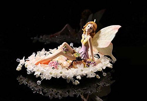 XIAOCHUIBJ High-End Automotive Supplies Fashion Angel Perfume Seat Flower Fairy Crystal Ornaments Essential Oils Odor-Free Decorations,#1