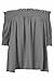 Relipop Women's Fashion Off Shoulder Tops Haft Sleeve Blouses Causal T-Shirts (Medium, Grey)