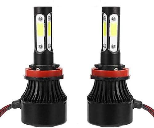 H11 LED Headlight Bulbs 45W 12000lm 6000K Extremely Bright White for Hi/Lo Beam,Fog Light All-in-One Conversion Kit H8 H9 COB Chips Auto Headlamp Car Bulb, 1 Pair - 2 Year Warranty by LIGHTONE