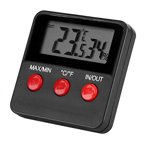 AIGGEND Thermometer Indoor-Digital LCD Thermometer Hygrometer Temp Accurate Temperature Humidity Monitor Meter for Egg Incubator Pet Keeping - Thumbnail 3