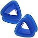 (1 Pair ONLY) Triangle Flexible Silicone Flesh tunnel Ear Gauge Plug Size Available 6g (4mm) to 1