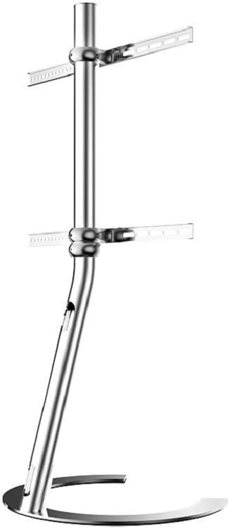 Fashional TV Floor Stand Floor TV Arm Mobile TV Carts Movable Stand TV Carts Fit for 32"- 65" Max to 66lbs Loading Capacity; DVD Glass Shelf is included.