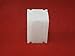(10) Coinsafe Brand Square White Plastic (Half Dollar) Size Coin Storage Tube Holders