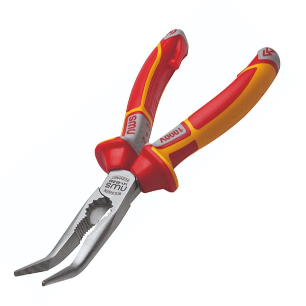 Nws 141-49-VDE-205-SB N141-49-VDE-205-SB Number 141-49 VDE Chain Nose Pliers, Silver/Red, 205 mm
