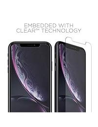 Tech Armor   Protector de pantalla para Apple iPhone Xr Enhance Radiation Blocking [1 paquete] de vidrio templado respetuoso con la funda, diseño de Haptic Touch 2018 para Apple iPhone Xr