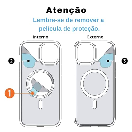 Kadaqe Capa para [iPhone 17 Pro MAX] Case Magnetica Slim com [Proteção de Camera] Premium Clear Case Transparente [Anti-Amarelamento] Compatível com MagSafe e Anti Impacto [Nivel Militar]