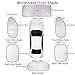 XBRN 6 Pcs Car Windshield Sunshade UV Protector Folding Silvering,Car Window Sun Shade Visor Shield Cover, Sun Shade UV Reflector, Keeps Vehicle Cool, Sun Protection for Baby Auto Car SUV