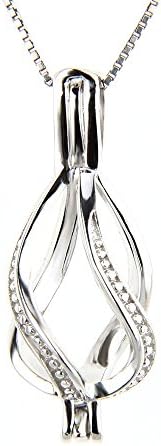 925 Sterling Silver Twisted Locket Pendant Pack of 3pcs