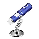 JOYSMADE Wireless Wifi USB Digital Microscope Portable with 2MP,1080P HD,1000x Magnification and Mini Pocket Rechargeable Kids Microscope for iPhone/iPad/Android phone/Windows/Mac