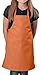 KNG Kids Cooking Apron for Girls and Boys Medium, Orange