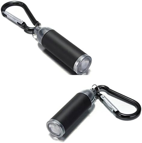 1Pc Indefectible Popular Mini LED Flashlight Self Safety Torch Keyfob Color Black