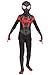 Kids Toddler Superhero Costume Jumpsuit Bodysuit Black Tights Zentai Costume (Miles Morales, Child L/120-130 cm)