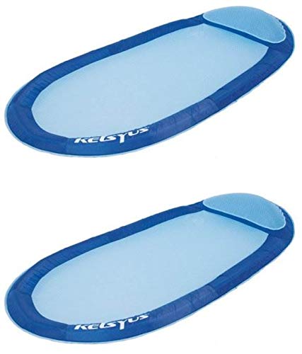 Kelsyus Floating Hammock Inflatable Pool Lounger Raft - Blue (Set of 2) | 80032