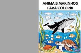 Livro Animais marinhos para colorir