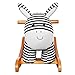 labebe Child Rocking Horse Toy, Stuffed Animal Rocker Toy, Infant Zebra Rocker Toy for 1-3 Years, Kid Rocking Horse/Zebra Rocking Horse/Toddler Rocking Horse/Rocker Ride Animal/Plush Rocking Horse