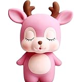H&W Cute Deer Coin Bank for Kids, Pink, Money Box, Piggy Bank, Candy Box, Best Gift for Children, Boys, Girls (WK6-D2)