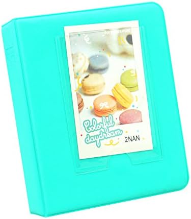 Blummy 64 Pockets 2x3 inch Photo Album with Stickers for Fujifilm Instax Mini 9 8 8+ 70 7s 90 25 26 50s, Pringo P231, Instax SP-1 SP-2, Polaroid Snap, Snap Touch, Z2300 &amp; HP Sprocket Films (Mint)