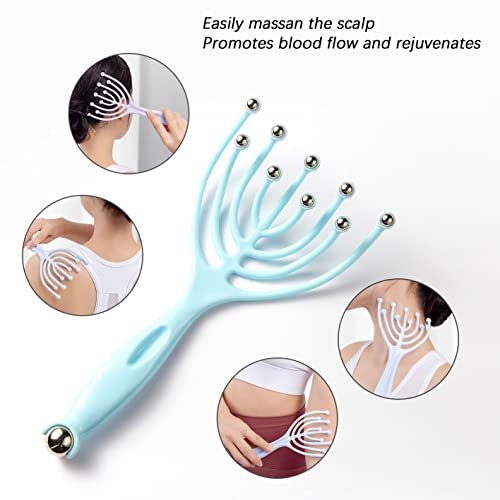 Hybtwin Scalp Massager Protable Hand Held SPA Head Massager for Deep Relaxation & Stress
