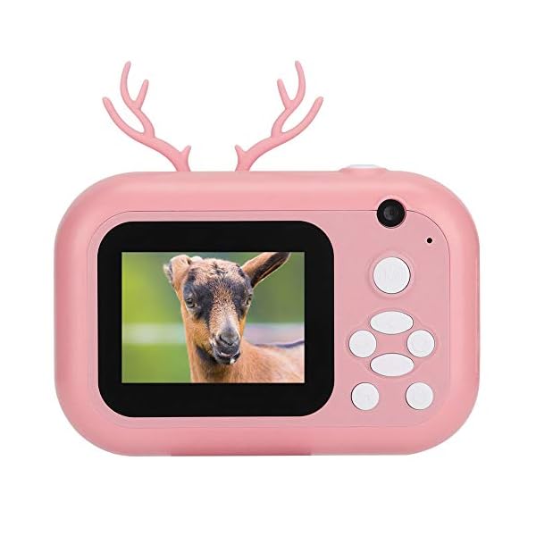 NITRIP Spielzeugkamera, One-Click-Selfie-Sofortdruck-Sofortbildkamera, für Kinder, Kinder Geschenk Reise nach Hause(Pink…