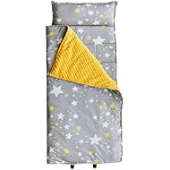 Hi Sprout Kids Toddler Lightweight and Soft Nap Mat- Minky Dot& Cotton-Stars