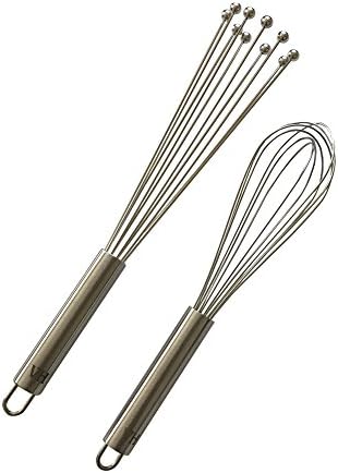 VansieHome 12-Inch Wand Ball and 10-Inch Balloon Whisk
