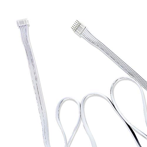 Extension Cable for Philips Hue LightStrip Plus V3 version only (3 ft/1 m, 2 Pack, White)