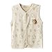 Yoyosoudou Organic Cotton Unisex Baby Sleeveless Snaps Vest