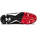 Under Armour Boys' Leadoff Low RM Jr., Black (061)/Red, 4