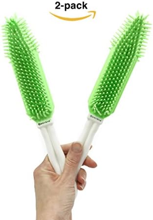 2 PACK Pet Hair Remover Brush for Furniture / Car— Hair Magnet Brush Makes for Easy Cleaning— Fur Lifter and Grooming Tool for Dogs, Cats, and Other Animals—Will Not Damage Your Couch or Auto Interior