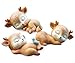 Deer Figurines Cake Toppers, Miniature Resin Deer Toy Figures, Sleeping Baby Deer