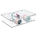 mDesign Art Supplies and Crafts Organizer Box for Washi Tape, Ribbon - 5 Compartments, Clear