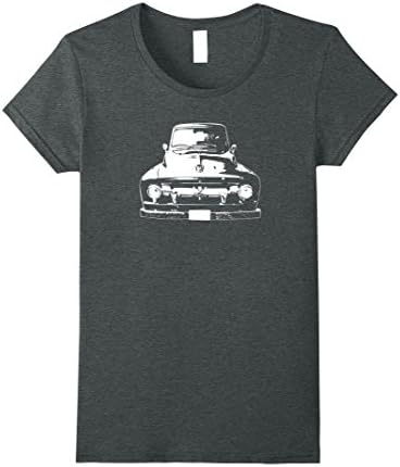 Womens 1956 Classic American Pickup Truck Shirt Small Dark Heather
