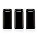 Infinity Jars Classic Black Glass Jar 1 Liter (34 fl oz) Ultraviolet Airtight Smell Proof, Refillable Container, Screw top Jar for Long term storage Coffee, Spices, Dried Goods Jar for Kitchen 3 Pack